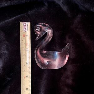 Rare Vintage Lead glass Swan